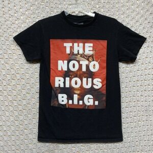 Notorious B.I.G Crown T shirt Men's Sz S graphic print of the rapper Short Sleev